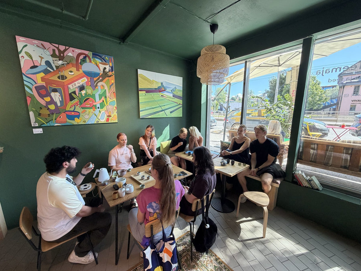 Matcha tasting at Morii Teahouse on Kopli 16 in Kalamaja, Tallinn